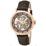 Buy Shop Fossil Boyfriend Automatic Skeleton Grey Dial Grey Leather Strap Watch for Women - ME3089 USA Online