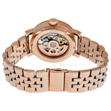 Buy Shop Fossil Boyfriend Automatic Skeleton Rose Gold Dial Rose Gold Steel Strap Watch for Women - ME3065 USA Online