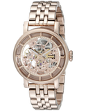 Buy Shop Fossil Boyfriend Automatic Skeleton Rose Gold Dial Rose Gold Steel Strap Watch for Women - ME3065 USA Online