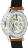 Buy Shop Fossil Boyfriend Automatic Skeleton Silver Dial Brown Leather Strap Watch for Women - ME3109 USA Online