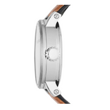 Buy Shop Fossil Boyfriend Automatic Skeleton Silver Dial Brown Leather Strap Watch for Women - ME3109 USA Online