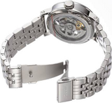 Buy Shop Fossil Boyfriend Automatic Skeleton Silver Dial Silver Steel Strap Watch for Women - ME3067 USA Online