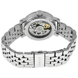 Buy Shop Fossil Boyfriend Automatic Skeleton Silver Dial Silver Steel Strap Watch for Women - ME3067 USA Online