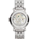 Buy Shop Fossil Boyfriend Automatic Skeleton Silver Dial Silver Steel Strap Watch for Women - ME3067 USA Online