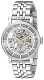 Buy Shop Fossil Boyfriend Automatic Skeleton Silver Dial Silver Steel Strap Watch for Women - ME3067 USA Online