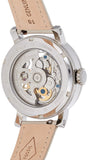 Buy Shop Fossil Boyfriend Automatic Skeleton Silver Dial White Leather Strap Watch for Women - ME3069 USA Online
