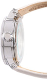 Buy Shop Fossil Boyfriend Automatic Skeleton Silver Dial White Leather Strap Watch for Women - ME3069 USA Online