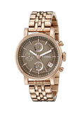 Buy Shop Fossil Boyfriend Chronograph Brown Dial Rose Gold Steel Strap Watch for Women - ES3494 USA Online