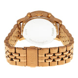 Buy Shop Fossil Boyfriend Chronograph Brown Dial Rose Gold Steel Strap Watch for Women - ES3494 USA Online