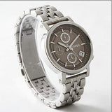 Buy Shop Fossil Boyfriend Chronograph Brown Dial Silver Steel Strap Watch for Women - ES3747 USA Online