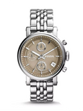 Buy Shop Fossil Boyfriend Chronograph Brown Dial Silver Steel Strap Watch for Women - ES3747 USA Online