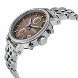 Buy Shop Fossil Boyfriend Chronograph Brown Dial Silver Steel Strap Watch for Women - ES3747 USA Online