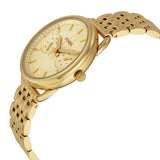 Buy Shop Fossil Boyfriend Chronograph Gold Dial Gold Steel Strap Watch for Women - ES2197 USA Online