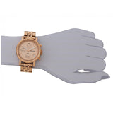 Buy Shop Fossil Boyfriend Chronograph Rose Gold Dial Rose Gold Steel Strap Watch for Women - ES3380 USA Online
