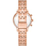 Buy Shop Fossil Boyfriend Chronograph Rose Gold Dial Rose Gold Steel Strap Watch for Women - ES3380 USA Online