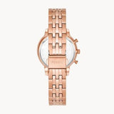 Buy Shop Fossil Boyfriend Chronograph Rose Gold Dial Rose Gold Steel Strap Watch for Women - ES3380 USA Online