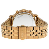 Buy Shop Fossil Boyfriend Chronograph Rose Gold Dial Rose Gold Steel Strap Watch for Women - ES3380 USA Online