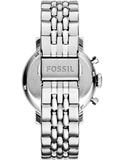 Buy Shop Fossil Boyfriend Chronograph Silver Dial Silver Steel Strap Watch for Women - ES2198 USA Online