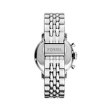 Buy Shop Fossil Boyfriend Chronograph Silver Dial Silver Steel Strap Watch for Women - ES2198 USA Online