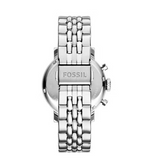 Buy Shop Fossil Boyfriend Chronograph Silver Dial Silver Steel Strap Watch for Women - ES2198 USA Online