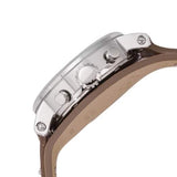 Buy Shop Fossil Boyfriend Chronograph White Dial Brown Leather Strap Watch for Women - ES3625 USA Online