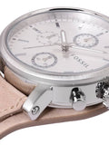 Buy Shop Fossil Boyfriend Chronograph White Dial Brown Leather Strap Watch for Women - ES3625 USA Online