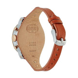 Buy Shop Fossil Boyfriend Chronograph White Dial Brown Leather Strap Watch for Women - ES3837 USA Online