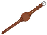 Buy Shop Fossil Boyfriend Chronograph White Dial Brown Leather Strap Watch for Women - ES3837 USA Online