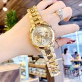 Buy Shop Fossil Boyfriend Gold Dial Gold Steel Strap Watch for Women - ES3884 USA Online