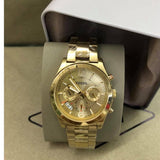 Buy Shop Fossil Boyfriend Gold Dial Gold Steel Strap Watch for Women - ES3884 USA Online