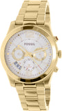 Buy Shop Fossil Boyfriend Gold Dial Gold Steel Strap Watch for Women - ES3884 USA Online
