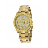 Buy Shop Fossil Boyfriend Gold Dial Gold Steel Strap Watch for Women - ES3884 USA Online