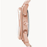 Buy Shop Fossil Boyfriend Multifunction Rose Gold Dial Rose Gold Steel Strap Watch for Women - ES3885 USA Online