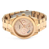 Buy Shop Fossil Boyfriend Multifunction Rose Gold Dial Rose Gold Steel Strap Watch for Women - ES3885 USA Online