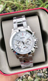 Buy Shop Fossil Boyfriend Multifunction Silver Dial Silver Steel Strap Watch for Women - ES3883 USA Online