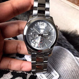 Buy Shop Fossil Boyfriend Multifunction Silver Dial Silver Steel Strap Watch for Women - ES3883 USA Online