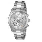 Buy Shop Fossil Boyfriend Multifunction Silver Dial Silver Steel Strap Watch for Women - ES3883 USA Online