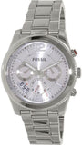 Buy Shop Fossil Boyfriend Multifunction Silver Dial Silver Steel Strap Watch for Women - ES3883 USA Online