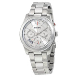 Buy Shop Fossil Boyfriend Multifunction Silver Dial Silver Steel Strap Watch for Women - ES3883 USA Online