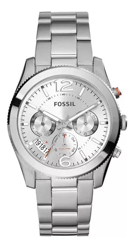 Buy Shop Fossil Boyfriend Multifunction Silver Dial Silver Steel Strap Watch for Women - ES3883 USA Online