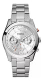 Buy Shop Fossil Boyfriend Multifunction Silver Dial Silver Steel Strap Watch for Women - ES3883 USA Online