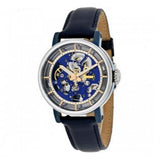 Buy Shop Fossil Boyfriend Skeleton Blue Dial Blue Leather Strap Watch for Women - ME3136 USA Online