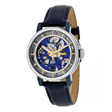 Buy Shop Fossil Boyfriend Skeleton Blue Dial Blue Leather Strap Watch for Women - ME3136 USA Online