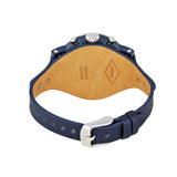 Buy Shop Fossil Boyfriend Sport Chronograph Blue Dial Blue Leather Strap Watch for Women - ES4113 USA Online
