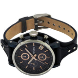 Buy Shop Fossil Boyfriend Sport Chronograph Blue Dial Blue Leather Strap Watch for Women - ES4113 USA Online