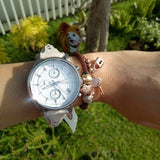 Buy Shop Fossil Boyfriend White Dial Beige Leather Strap Watch for Women - ES3811 USA Online