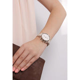 Buy Shop Fossil Boyfriend White Dial Beige Leather Strap Watch for Women - ES3811 USA Online