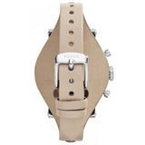 Buy Shop Fossil Boyfriend White Dial Beige Leather Strap Watch for Women - ES3811 USA Online