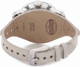 Buy Shop Fossil Boyfriend White Dial Beige Leather Strap Watch for Women - ES3811 USA Online