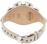 Buy Shop Fossil Boyfriend White Dial Beige Leather Strap Watch for Women - ES3811 USA Online